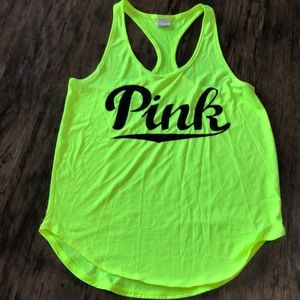 Dry Fit Neon Yellow Racerback Tank